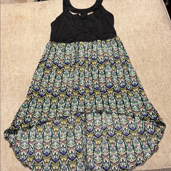 1X NWT dress strappy halter colorful skirt A new Look defined waist - Picture 1 of 5